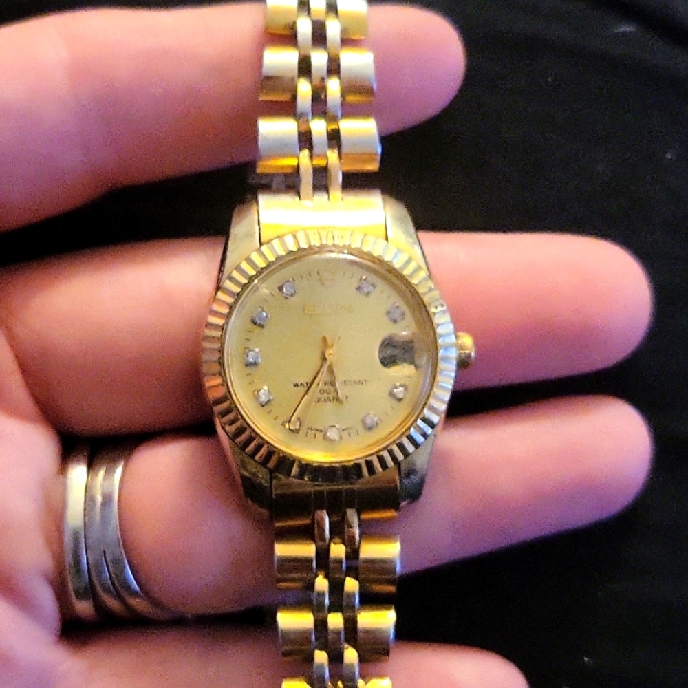 Elgin diamond watch